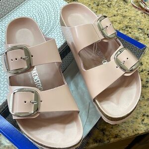 Birkenstock Pink Sandals with Adjustable Straps